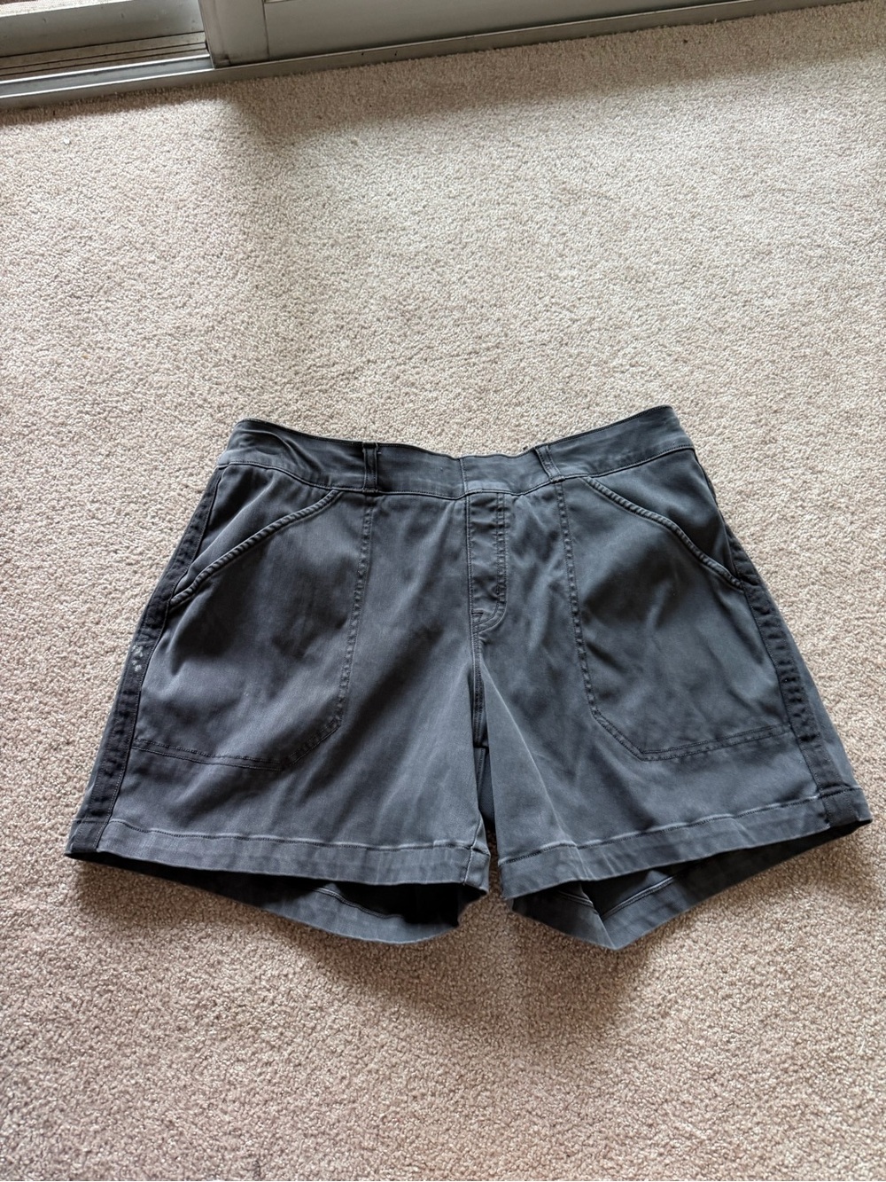 SPANX Charcoal Gray Casual Utility Shorts